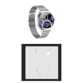 Chivo kw10pro women's smart Watch (Option: Silver set)